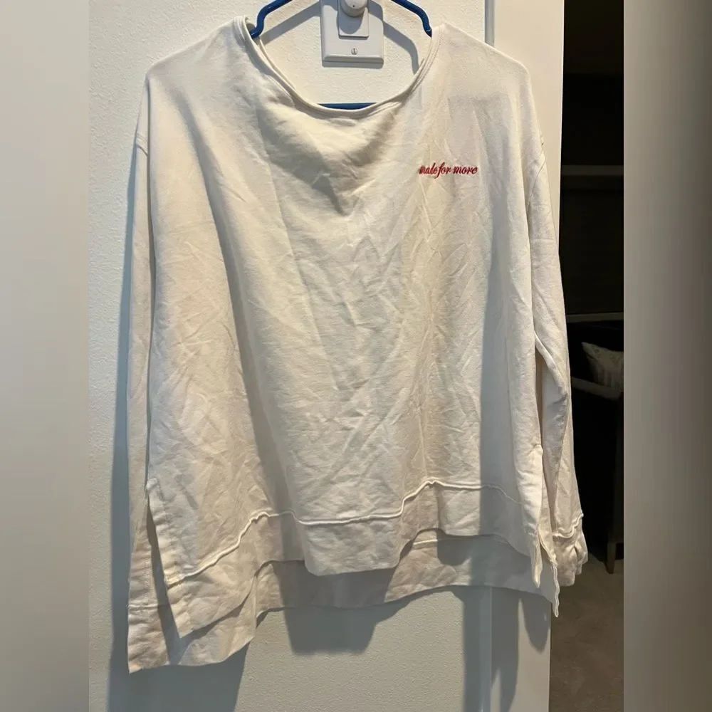 Rachel Hollis Ltd "Made for More" Sweatshirt Top White Size M
